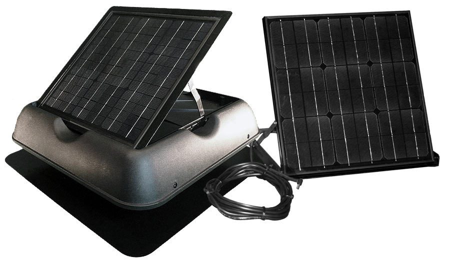 SolarRoyal 60Watt Solar Attic Fan (Ventilation) with Thermostat (SR1800 Series) SRSF-60W08