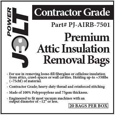 Attic Insulation Removal Bags - CASE (20 units)